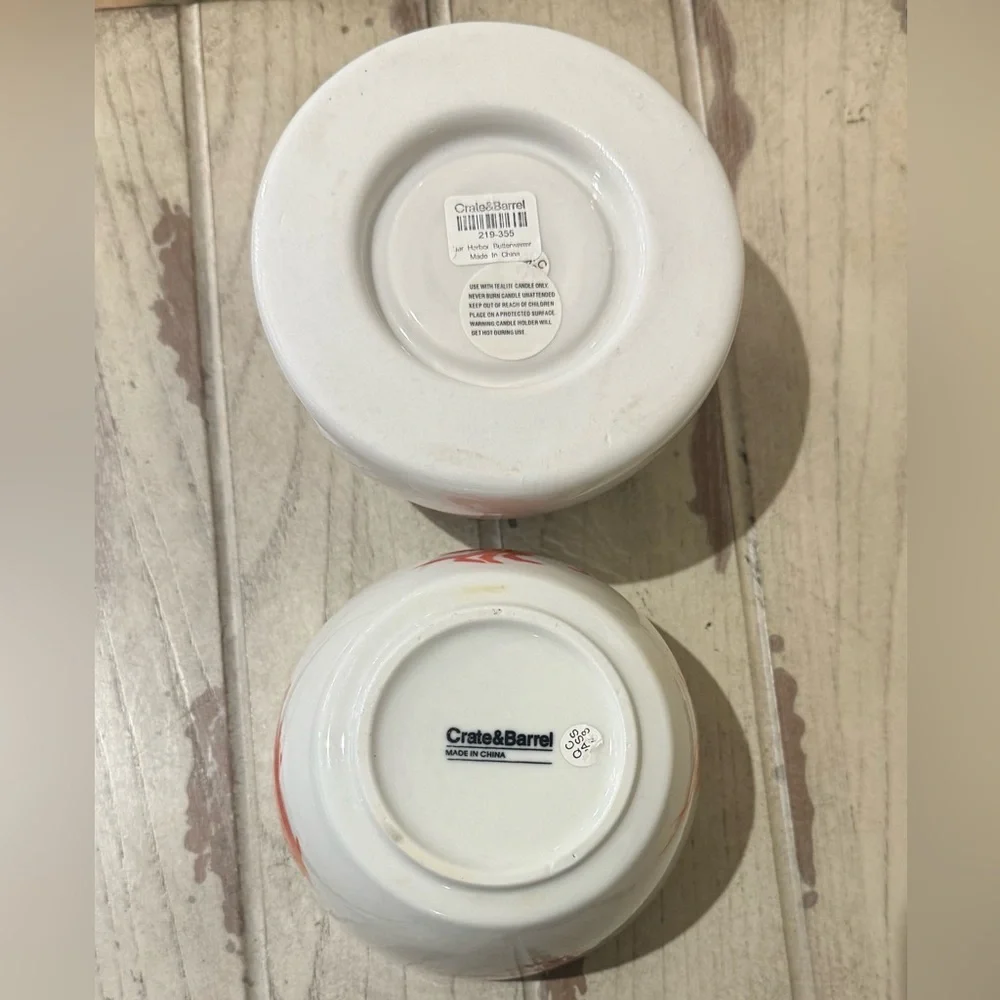 CRATE & BARREL Bar Harbor Butter Sauce & Stand